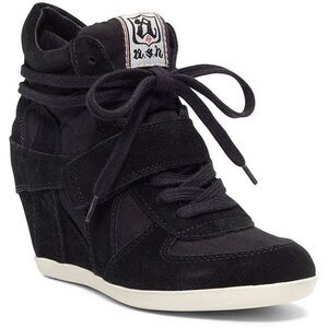 ASH Bowie Wedge Sneaker Washed Black size EUR 40 (US 9-9.5)